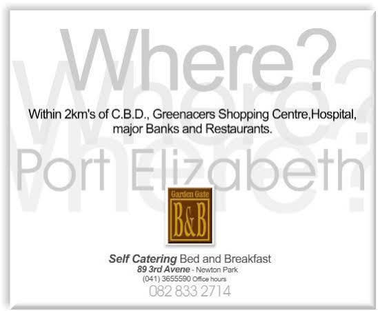 Garden Gate Guest House Port Elizabeth Exterior foto